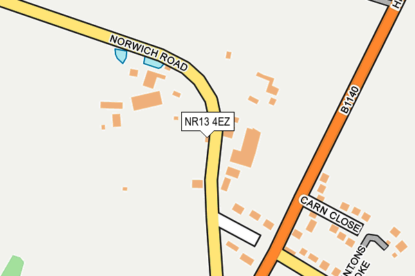 NR13 4EZ map - OS OpenMap – Local (Ordnance Survey)