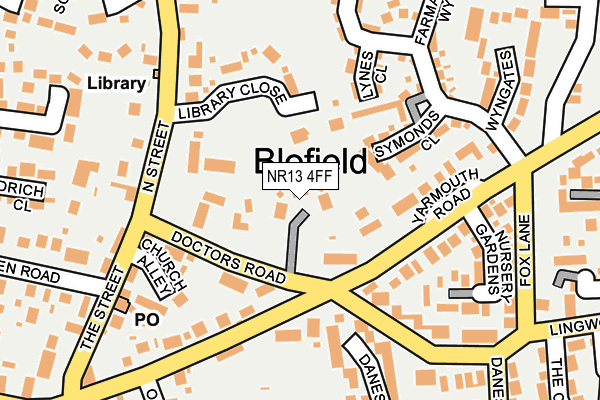 NR13 4FF map - OS OpenMap – Local (Ordnance Survey)