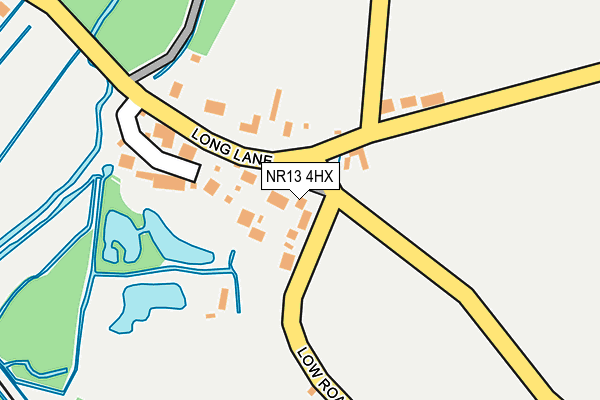 NR13 4HX map - OS OpenMap – Local (Ordnance Survey)