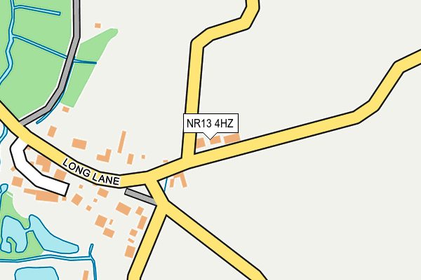 NR13 4HZ map - OS OpenMap – Local (Ordnance Survey)