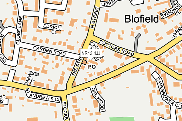 NR13 4JJ map - OS OpenMap – Local (Ordnance Survey)