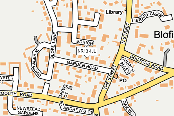 NR13 4JL map - OS OpenMap – Local (Ordnance Survey)