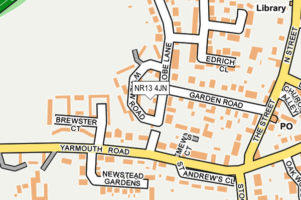 NR13 4JN map - OS OpenMap – Local (Ordnance Survey)