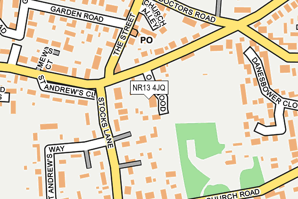 NR13 4JQ map - OS OpenMap – Local (Ordnance Survey)