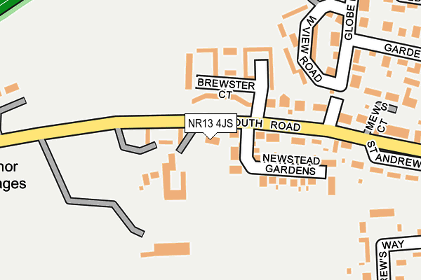 NR13 4JS map - OS OpenMap – Local (Ordnance Survey)