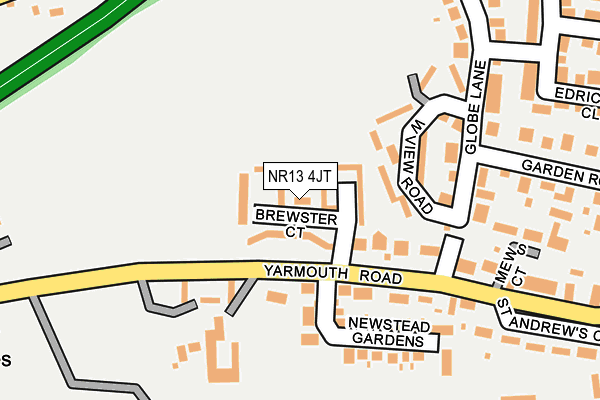 NR13 4JT map - OS OpenMap – Local (Ordnance Survey)