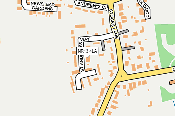 NR13 4LA map - OS OpenMap – Local (Ordnance Survey)