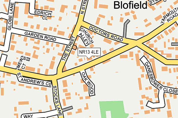 NR13 4LE map - OS OpenMap – Local (Ordnance Survey)