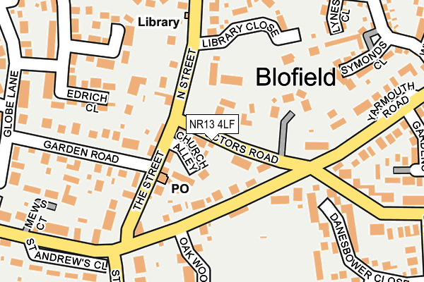 NR13 4LF map - OS OpenMap – Local (Ordnance Survey)