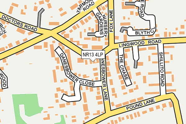 NR13 4LP map - OS OpenMap – Local (Ordnance Survey)