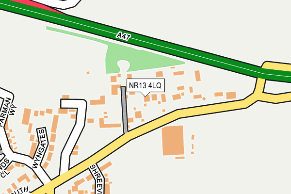 NR13 4LQ map - OS OpenMap – Local (Ordnance Survey)