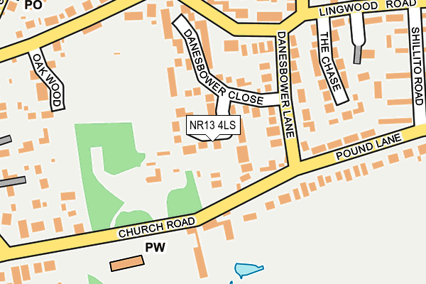 NR13 4LS map - OS OpenMap – Local (Ordnance Survey)