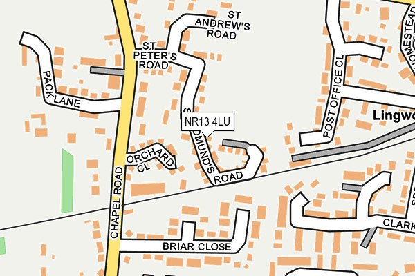NR13 4LU map - OS OpenMap – Local (Ordnance Survey)