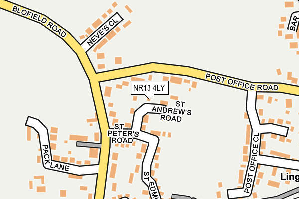 NR13 4LY map - OS OpenMap – Local (Ordnance Survey)