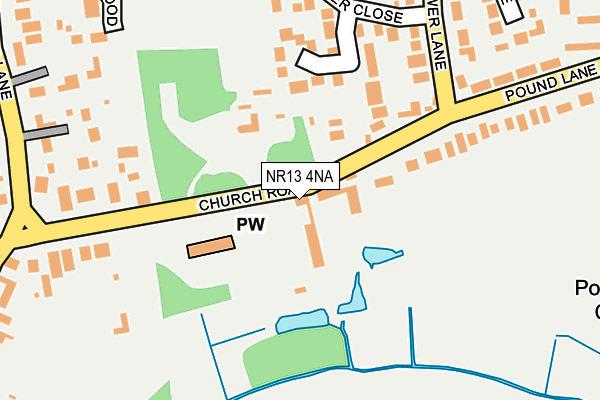 NR13 4NA map - OS OpenMap – Local (Ordnance Survey)