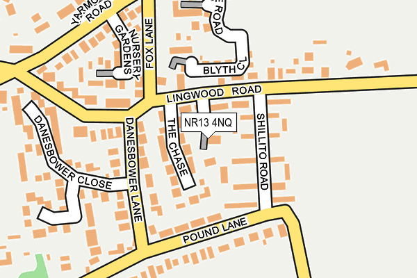 NR13 4NQ map - OS OpenMap – Local (Ordnance Survey)