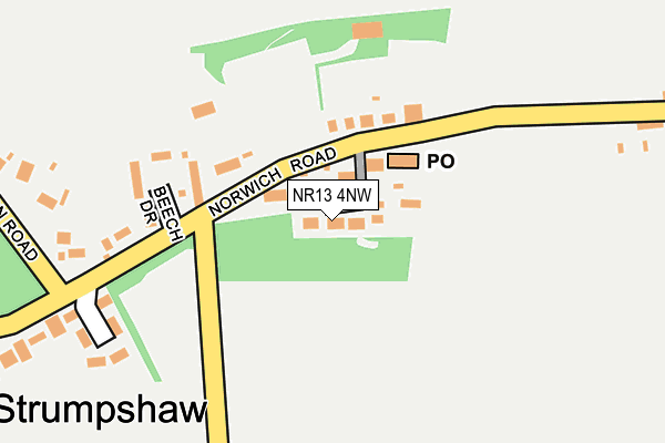 NR13 4NW map - OS OpenMap – Local (Ordnance Survey)