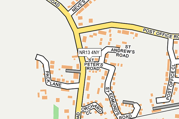 NR13 4NY map - OS OpenMap – Local (Ordnance Survey)