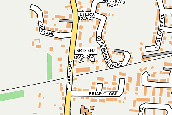 NR13 4NZ map - OS OpenMap – Local (Ordnance Survey)