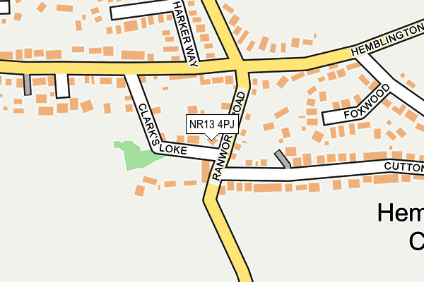 NR13 4PJ map - OS OpenMap – Local (Ordnance Survey)