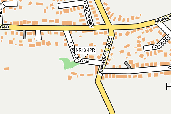 NR13 4PR map - OS OpenMap – Local (Ordnance Survey)