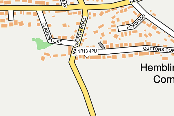NR13 4PU map - OS OpenMap – Local (Ordnance Survey)