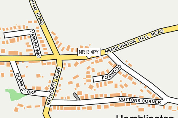 NR13 4PY map - OS OpenMap – Local (Ordnance Survey)