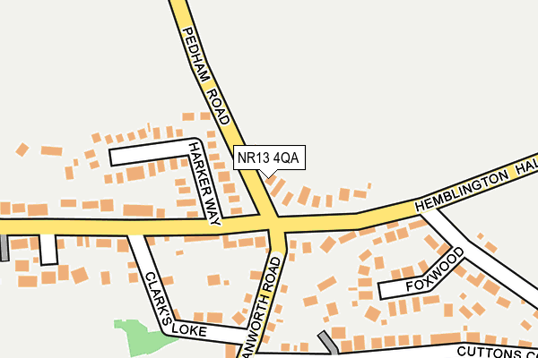 NR13 4QA map - OS OpenMap – Local (Ordnance Survey)