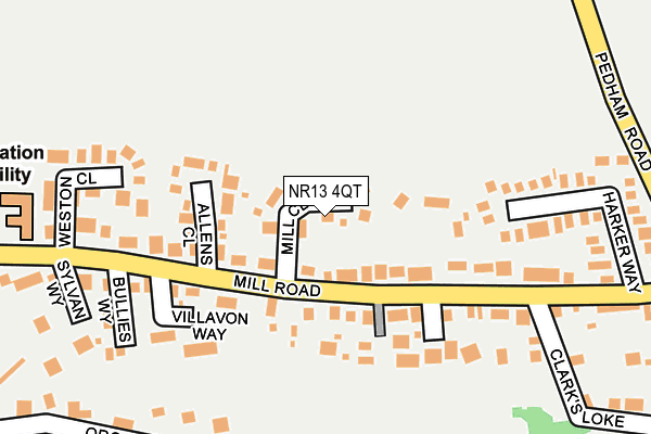 NR13 4QT map - OS OpenMap – Local (Ordnance Survey)