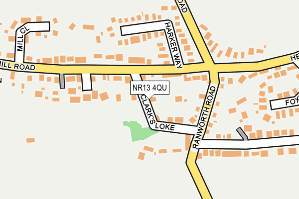 NR13 4QU map - OS OpenMap – Local (Ordnance Survey)