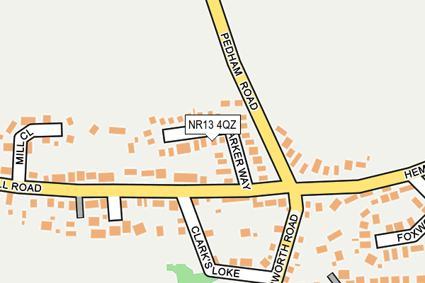 NR13 4QZ map - OS OpenMap – Local (Ordnance Survey)