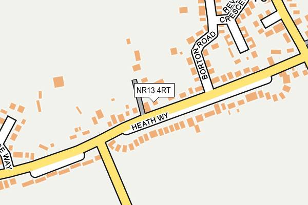 NR13 4RT map - OS OpenMap – Local (Ordnance Survey)
