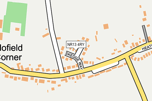 NR13 4RY map - OS OpenMap – Local (Ordnance Survey)