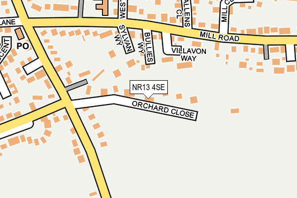 NR13 4SE map - OS OpenMap – Local (Ordnance Survey)