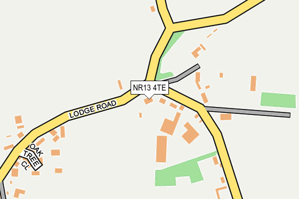 NR13 4TE map - OS OpenMap – Local (Ordnance Survey)