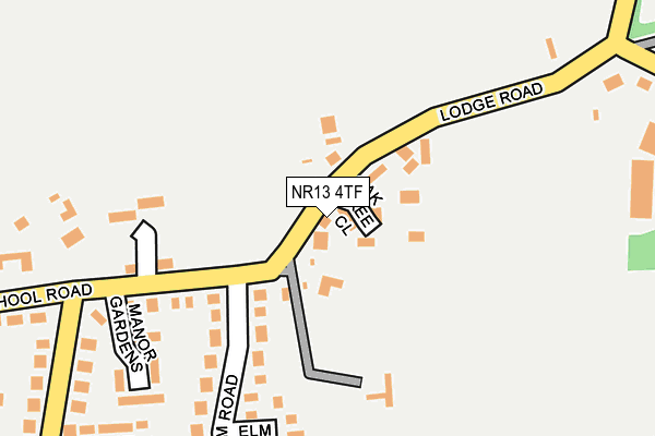 NR13 4TF map - OS OpenMap – Local (Ordnance Survey)