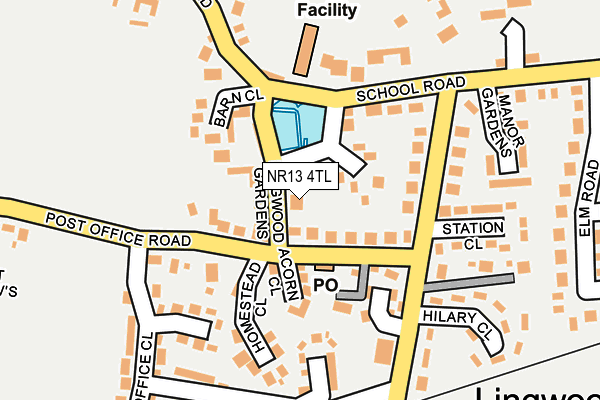 NR13 4TL map - OS OpenMap – Local (Ordnance Survey)