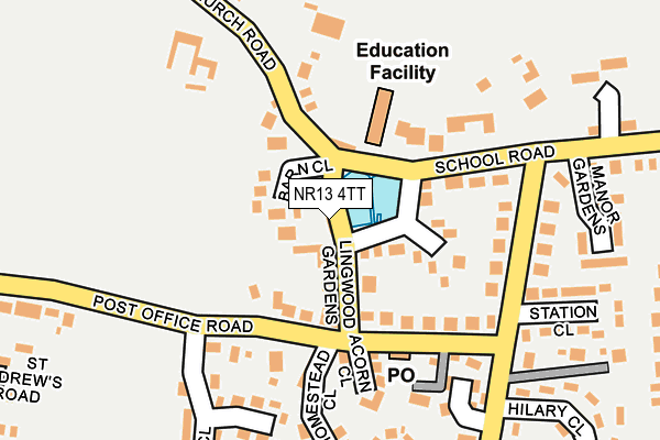 NR13 4TT map - OS OpenMap – Local (Ordnance Survey)