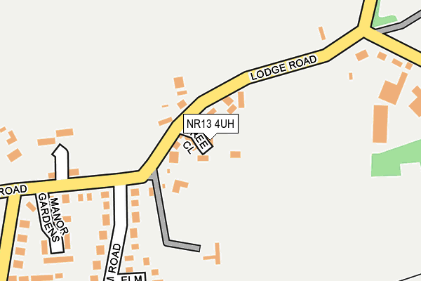 NR13 4UH map - OS OpenMap – Local (Ordnance Survey)