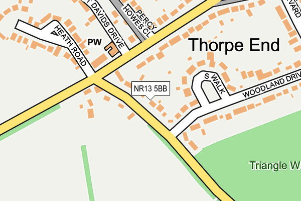 NR13 5BB map - OS OpenMap – Local (Ordnance Survey)