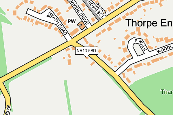 NR13 5BD map - OS OpenMap – Local (Ordnance Survey)