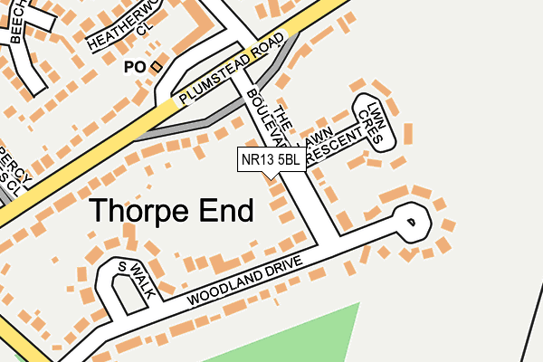 NR13 5BL map - OS OpenMap – Local (Ordnance Survey)