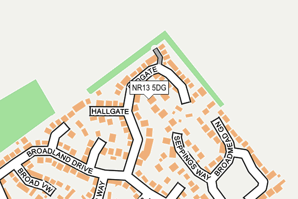 NR13 5DG map - OS OpenMap – Local (Ordnance Survey)