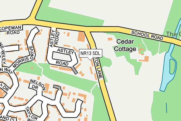 NR13 5DL map - OS OpenMap – Local (Ordnance Survey)