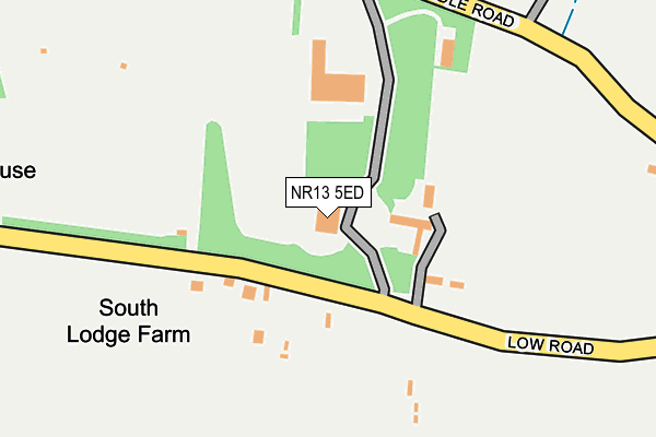 NR13 5ED map - OS OpenMap – Local (Ordnance Survey)