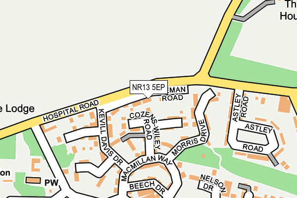 NR13 5EP map - OS OpenMap – Local (Ordnance Survey)