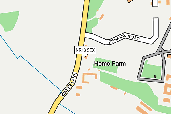 NR13 5EX map - OS OpenMap – Local (Ordnance Survey)