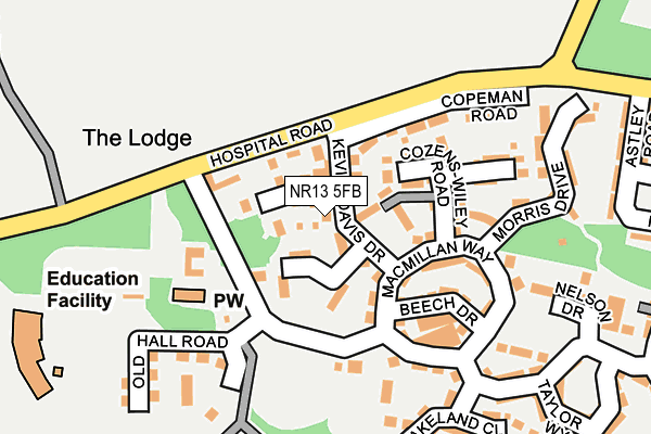 NR13 5FB map - OS OpenMap – Local (Ordnance Survey)