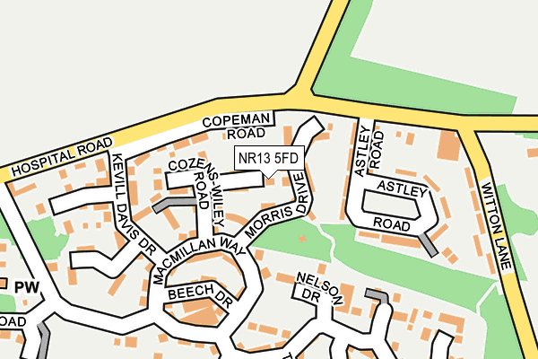 NR13 5FD map - OS OpenMap – Local (Ordnance Survey)