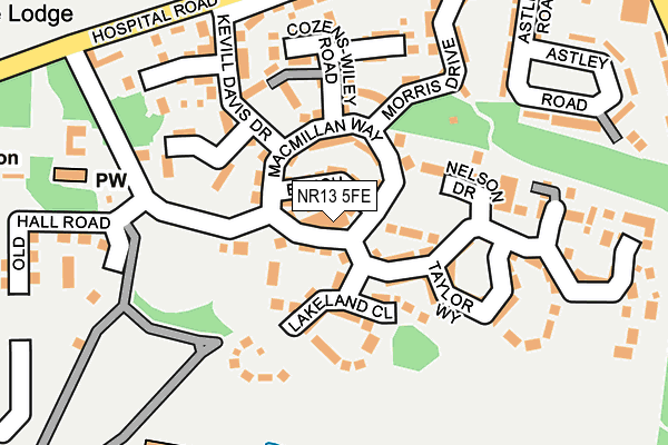 NR13 5FE map - OS OpenMap – Local (Ordnance Survey)